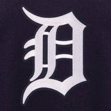 Detroit Tigers JH Design Women's Embroidered Logo All-Wool Jacket - Navy