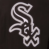 Chicago White Sox JH Design Women's Embroidered Logo All-Wool Jacket - Black