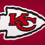 Kansas City Chiefs JH Design Wool & Leather Full-Snap Jacket - Red/Cream