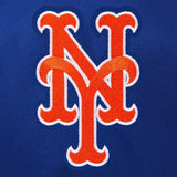 New York Mets JH Design Women's Embroidered Logo All-Wool Jacket - Royal