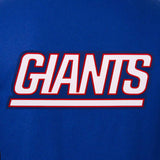 New York Giants JH Design Women's Embroidered Logo All-Wool Jacket - Royal