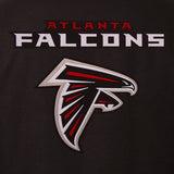 Atlanta Falcons JH Design Women's Embroidered Logo All-Wool Jacket - Black