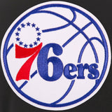 Philadelphia 76ers JH Design Reversible Women Fleece Jacket - Black