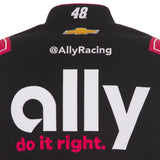 2025 Alex Bowman Ally Black Uniform Full-Snap Jacket-Black