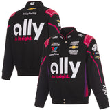 2025 Alex Bowman Ally Black Uniform Full-Snap Jacket-Black