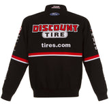 Austin Cindric Discount Tire Cotton Twill Full Snap Jacket Black