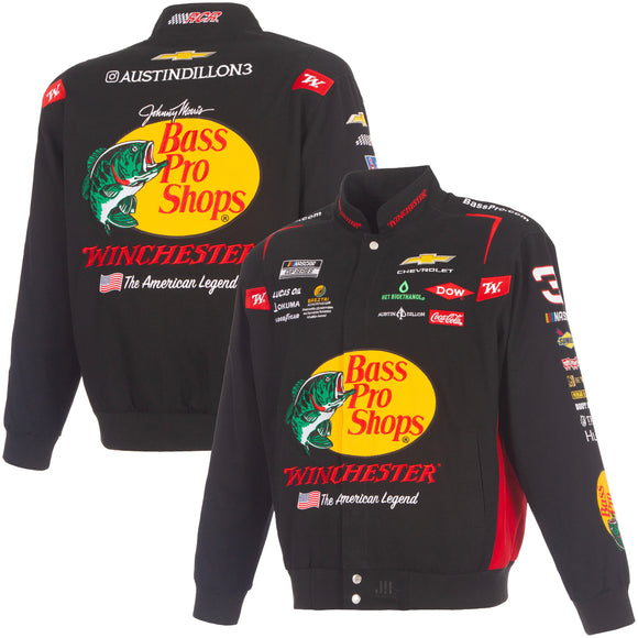 NASCAR Bass Pro Shops レーシングジャケット 刺繍 XL Austin Dillon JH Design NASCAR Bass Pro Shops Uniform Full-Snap Jacket