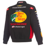 Austin Dillon JH Design 2026 Bass Pro Shops Uniform Full-Snap Jacket-Black - J.H. Sports Jackets