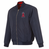 Los Angeles Angels Reversible Full-Zip Flight Jacket - J.H. Sports Jackets