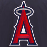 Los Angeles Angels JH Design Lightweight Nylon Bomber Jacket – Navy