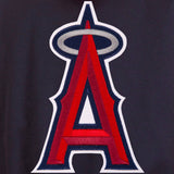 Los Angeles Angels Two-Tone Reversible Fleece Hooded Jacket - Navy/Red