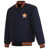 Houston Astros Reversible Wool Jacket - Navy