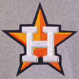 Houston Astros JH Design Two-Tone Reversible Fleece Jacket - Gray/Navy