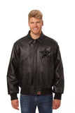 Houston Astros Full Leather Jacket - Black/Black