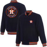Houston Astros Reversible Wool Jacket - Navy