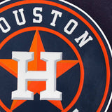 Houston Astros Wool Jacket w/ Handcrafted Leather Logos - Navy