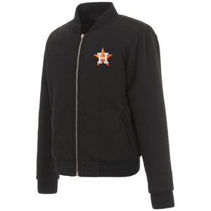 Houston Astros JH Design Reversible Women Fleece Jacket - Black