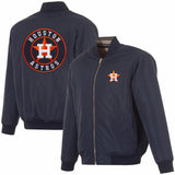 Houston Astros Reversible Full-Zip Flight Jacket - J.H. Sports Jackets