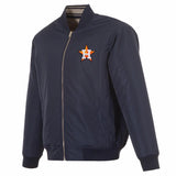 Houston Astros Reversible Full-Zip Flight Jacket - J.H. Sports Jackets