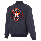 Houston Astros Reversible Full-Zip Flight Jacket - J.H. Sports Jackets