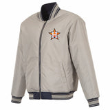 Houston Astros Reversible Full-Zip Flight Jacket - J.H. Sports Jackets