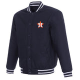 Houston Astros Poly-Twill Jacket-Navy - J.H. Sports Jackets