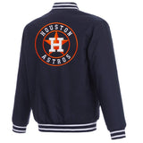 Houston Astros Poly-Twill Jacket-Navy - J.H. Sports Jackets