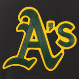 Oakland Athletics JH Design Reversible Women Fleece Jacket - Black