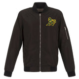 Oakland Athletics JH Design Lightweight Nylon Bomber Jacket – Black