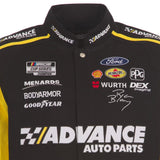 Ryan Blaney JH Design 2026 Advance Auto Parts Uniform Full-Snap Jacket-Black - J.H. Sports Jackets