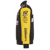 Ryan Blaney JH Design 2026 Advance Auto Parts Uniform Full-Snap Jacket-Black - J.H. Sports Jackets