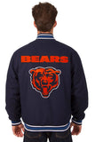 Chicago Bears Reversible Wool Jacket - Navy