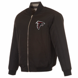 Atlanta Falcons Reversible Full-Zip Flight Jacket - J.H. Sports Jackets