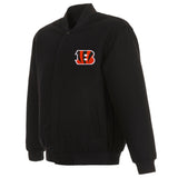 Cincinnati Bengals Reversible Wool Jacket - Black