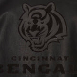 Cincinnati Bengals Full Leather Jacket - Black/Black