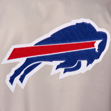 Buffalo Bills Poly Twill Varsity Jacket - Gray/Royal