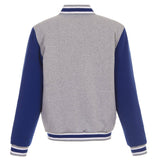 Toronto Maple Leafs Two-Tone Reversible Fleece Jacket - Gray/Royal