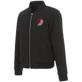 Portland Trail Blazers JH Design Reversible Women Fleece Jacket - Black