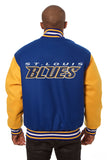St. Louis Blues Handmade All Wool Two-Tone Jacket - Royal/Yellow - J.H. Sports Jackets