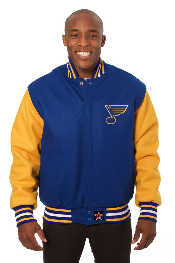 J.H. Sports Jackets St. Louis Blues JH Design 2019 Stanley Cup Champions Pullover Hoodie - Navy Small