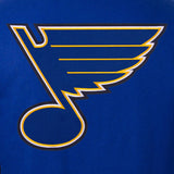 St. Louis Blues Reversible Wool Jacket Embroidered Logos - Royal Blue