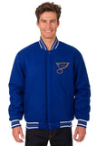 St. Louis Blues Reversible Wool Jacket - Royal