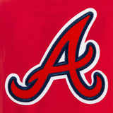 Atlanta Braves JH Design Lightweight Nylon Bomber Jacket – Red