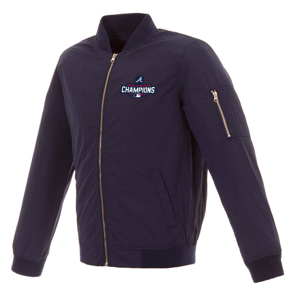 Atlanta Braves JH Design 2021 World Series Champions Nylon Full-Zip Bo
