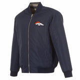 Denver Broncos Reversible Full-Zip Flight Jacket - J.H. Sports Jackets