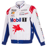 Chase Briscoe JH Design 2026 Pennzoil Full-Snap Twill Racing Jacket – White