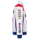 Chase Briscoe JH Design 2026 Pennzoil Full-Snap Twill Racing Jacket – White