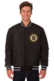 Boston Bruins Reversible Wool Jacket - Black