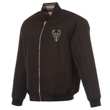 Milwaukee Bucks Reversible Full-Zip Flight Jacket