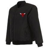 Chicago Bulls Reversible Wool Jacket - Black